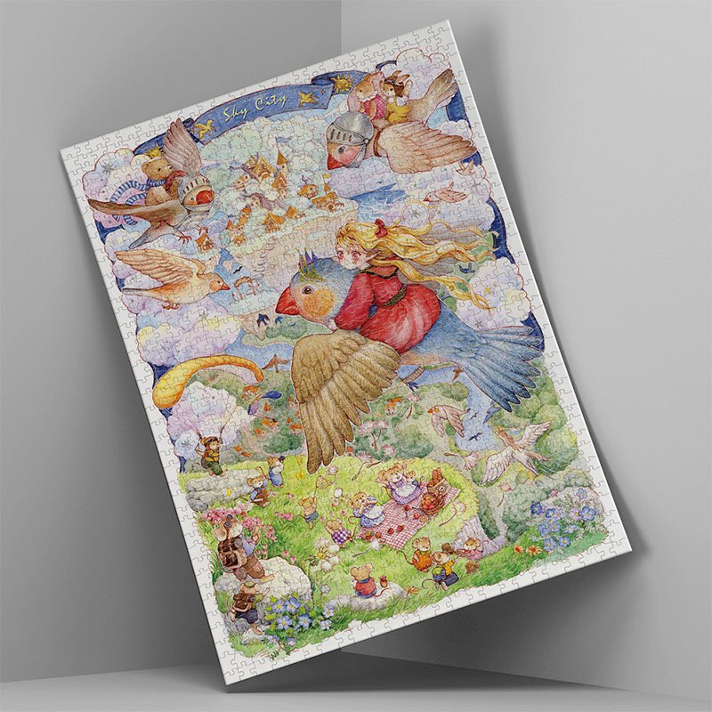 Bubble Puzzle-Sky City (2) Bubble Puzzle-1000pcs Jigsaw Puzzle-Sky City
