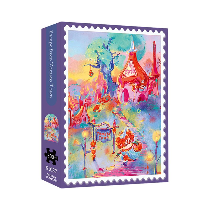 Chef Toto Puzzle-Escape From Tomato Town TKX-500pcs Jigsaw Puzzle-Chef Toto-Escape From Tomato Town