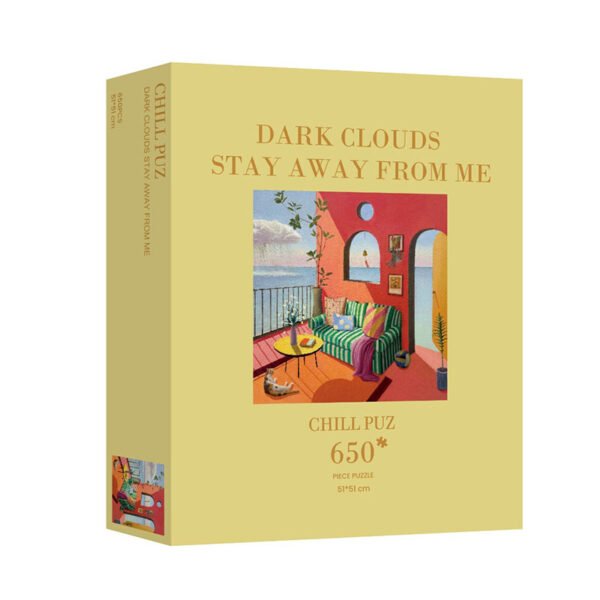 Chill Puz-650 Piece Puzzle-Dark Clouds Stay Away From Me