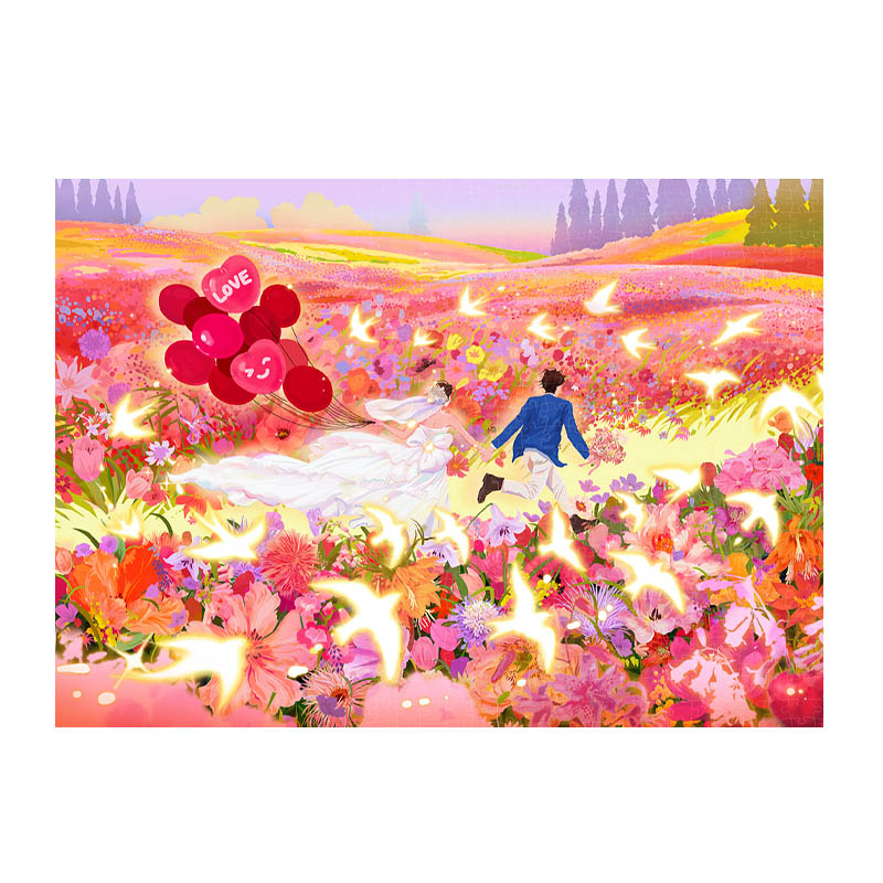 Dream Friends-500 Jigsaw Puzzle-Dreamlike Future