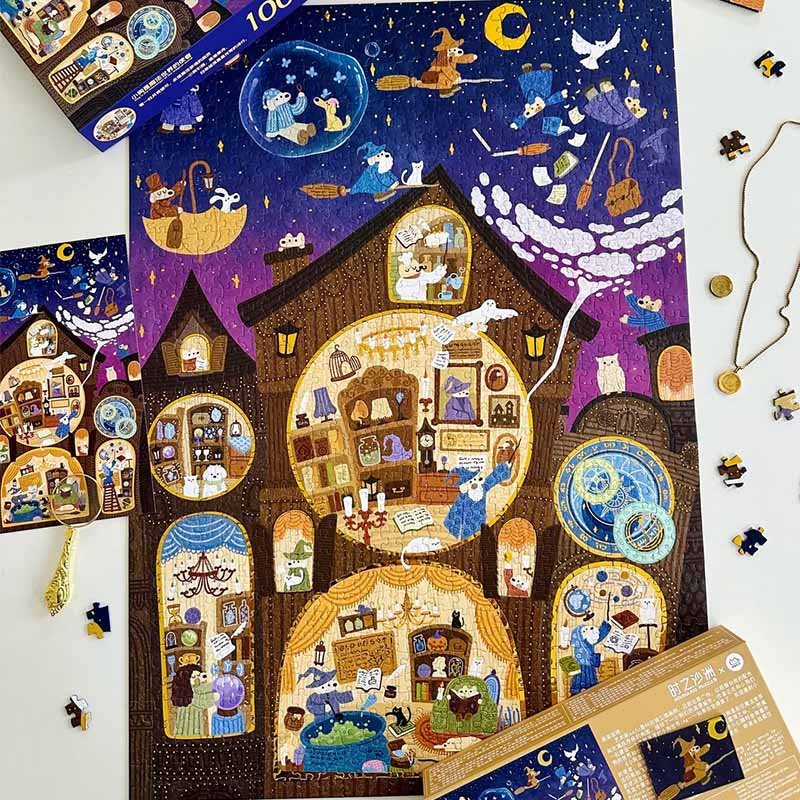 Hourglass Puzzle-Dog is the Messenger of the Magical World (2) Hourglass Puzzle-Dog is the Messenger of the Magical World-1000pcs Jigsaw Puzzle