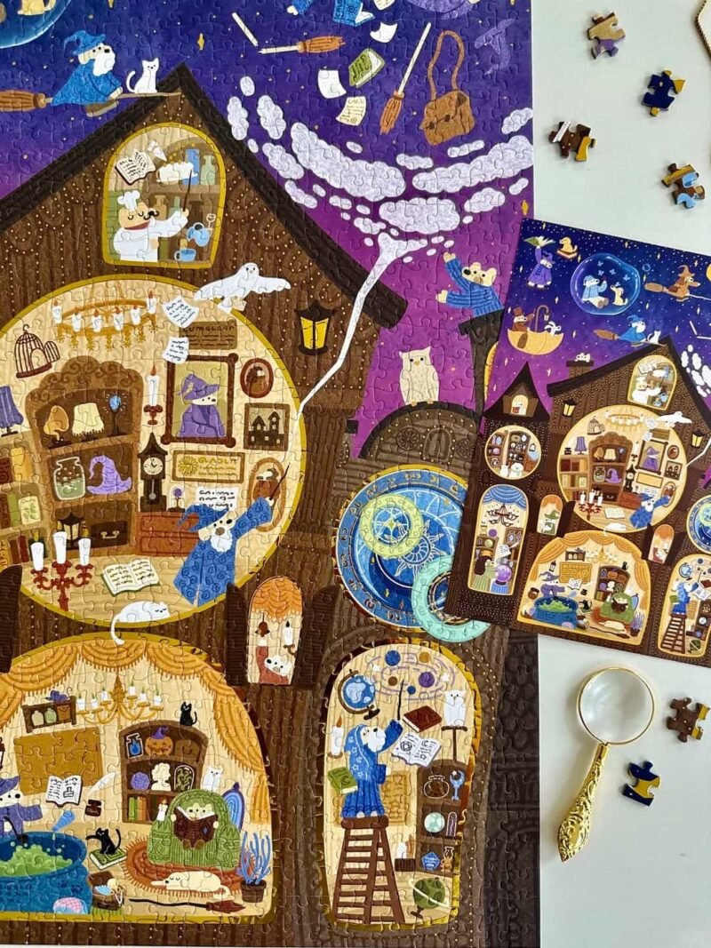 Hourglass Puzzle-Dog is the Messenger of the Magical World (3) Hourglass Puzzle-Dog is the Messenger of the Magical World-1000pcs Jigsaw Puzzle