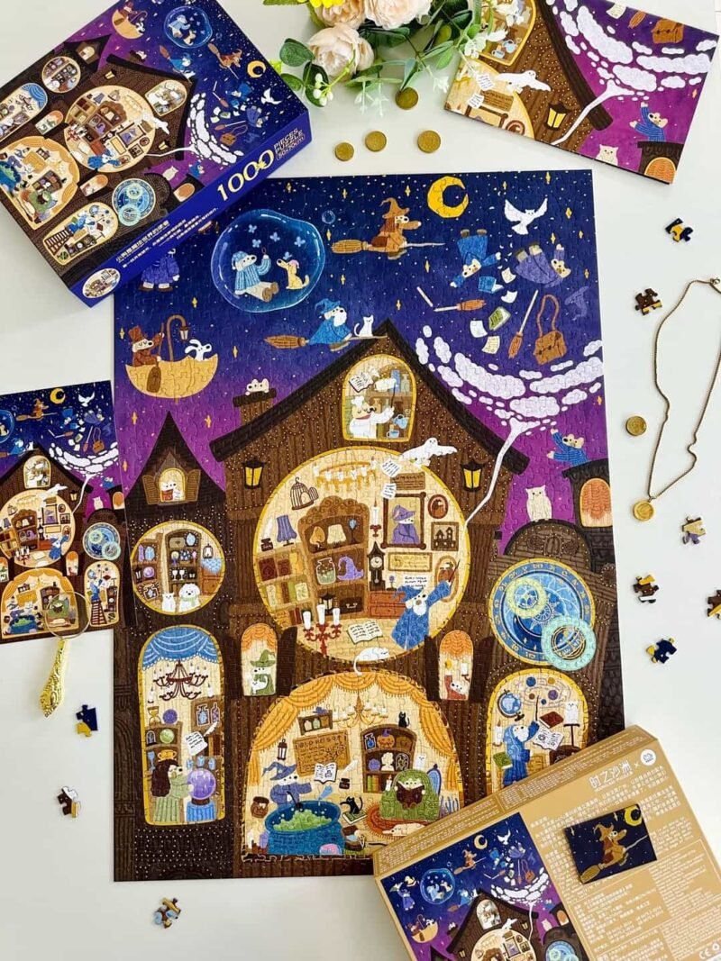 Hourglass Puzzle-Dog is the Messenger of the Magical World (4) Hourglass Puzzle-Dog is the Messenger of the Magical World-1000pcs Jigsaw Puzzle