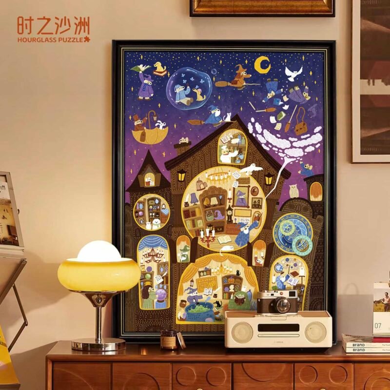 Hourglass Puzzle-Dog is the Messenger of the Magical World (5) Hourglass Puzzle-Dog is the Messenger of the Magical World-1000pcs Jigsaw Puzzle