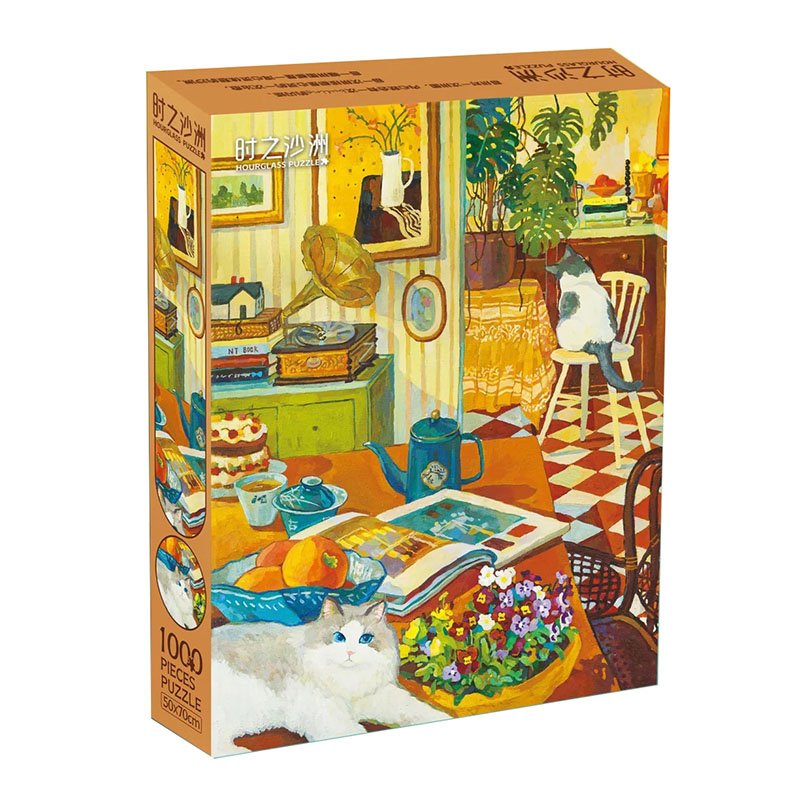Hourglass Puzzle-Take Time for Tea (1) Hourglass Puzzle-Take Time for Tea-1000pcs Jigsaw Puzzle