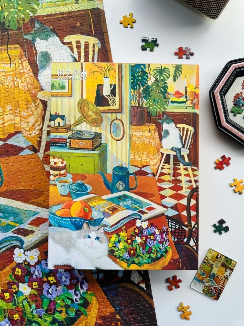 Hourglass Puzzle-Take Time for Tea (3) Hourglass Puzzle-Take Time for Tea-1000pcs Jigsaw Puzzle