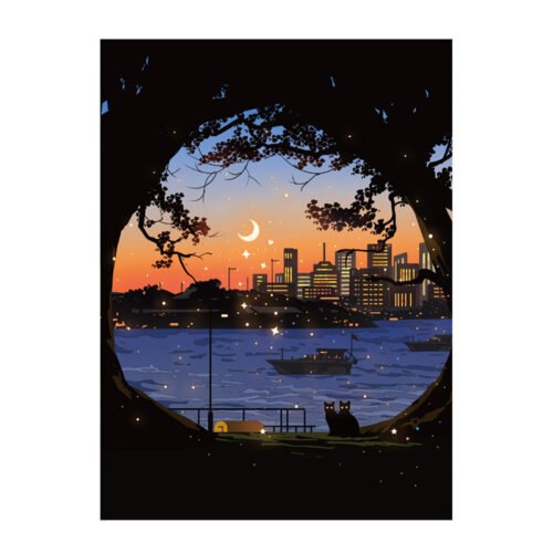 Kibifufu-500pcs Jigsaw Puzzle-Confession at Night
