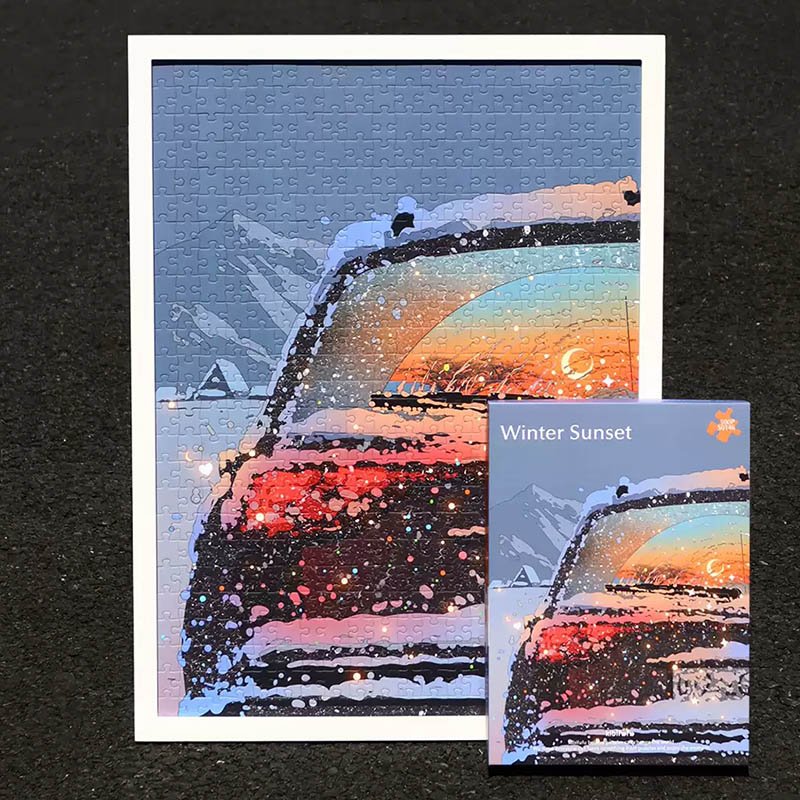 Kibifufu-500pcs Jigsaw Puzzle-Winter Sunset