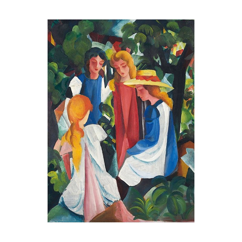 Komono- Four Girls Komono-500pcs Art Puzzle-Four Girls