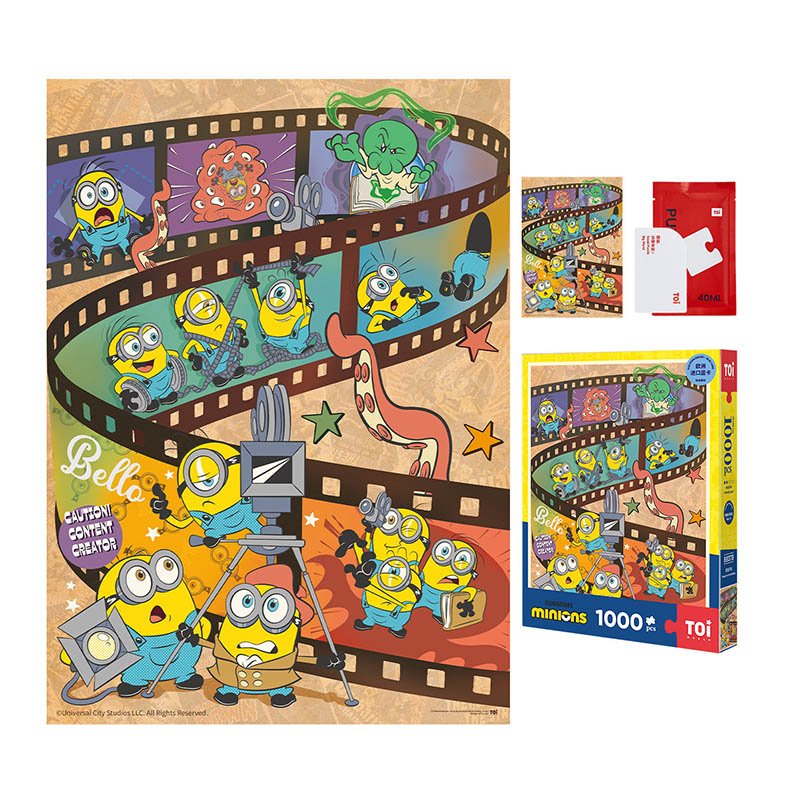 Toi-1000pcs Jigsaw Puzzle-Minions-Action