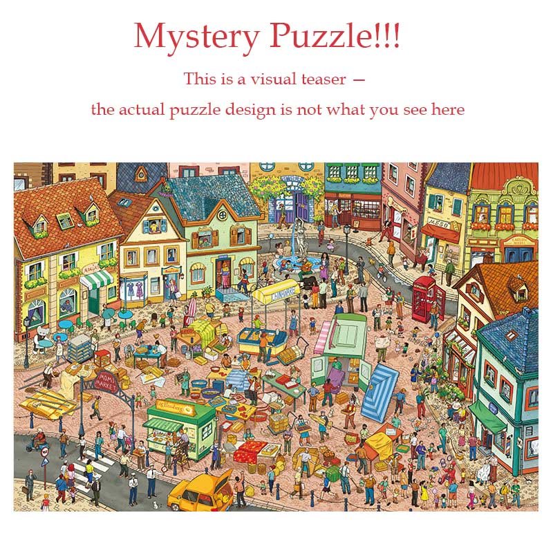 Momibook-1000pcs Mystery Puzzle-Next Second at the Bazaar