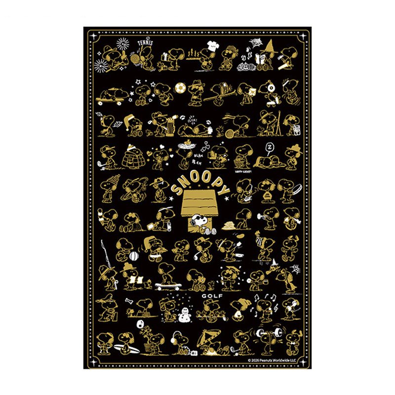 Momibook-1000pcs Jigsaw Puzzle-Snoopy in a Gilded Silhouette(Flocking + Gold Foil + Holographic Finish)