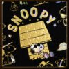 Momibook-1000pcs Jigsaw Puzzle-Snoopy in a Gilded Silhouette(Flocking + Gold Foil + Holographic Finish)
