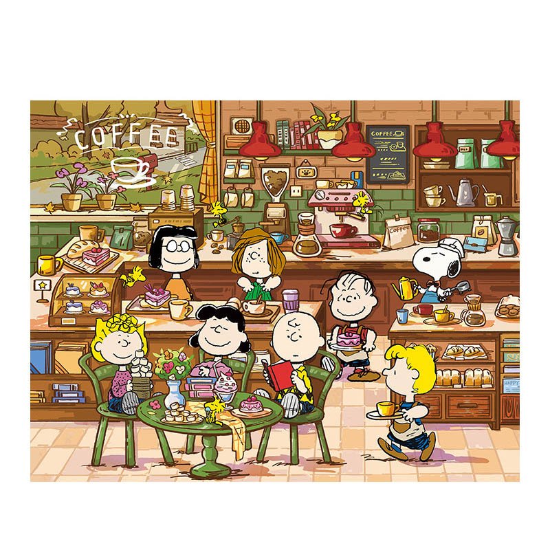 Momibook-Snoopy Coffee Shop-500 Piece Puzzle