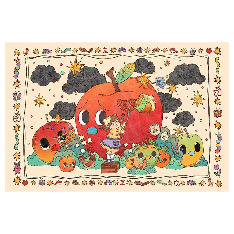 Pazou-300 Piece Puzzle-Apple Worm