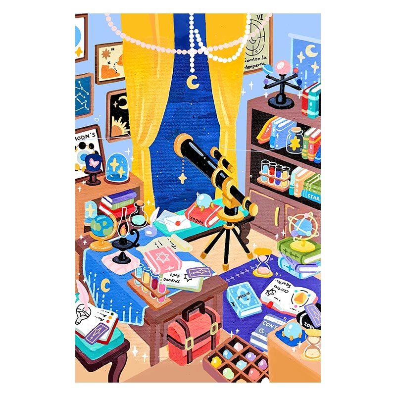 Pazou-88pcs Mini Puzzle-Astrologer's Room