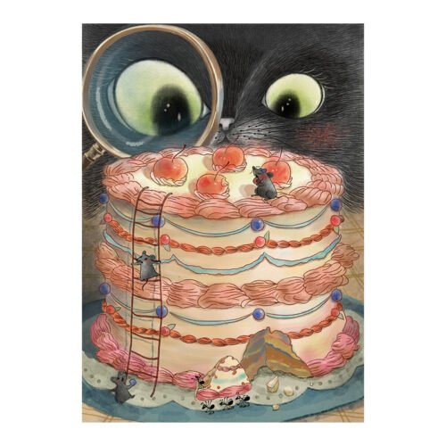 Pazou-1000pcs Mini Puzzle-Cat Catch the Thief