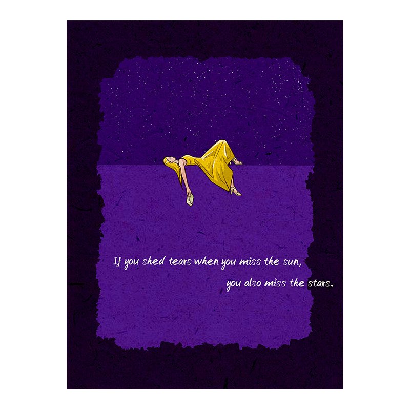 Pazou-300 Piece Puzzle-Her Silent World Series-Galaxy Girl
