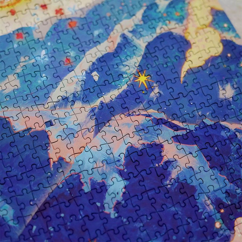 Pazou-502 Piece Puzzle-Blue Mountain