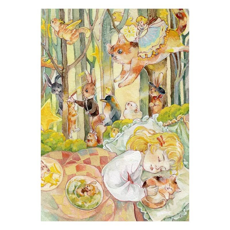 Pazou-Sleeping Beauty Pazou-88pcs Mini Puzzle-Sleeping Beauty