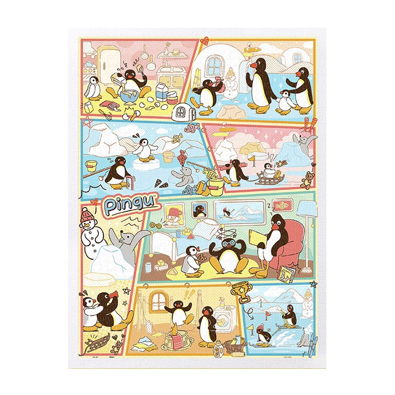 3djp/Pintoo-1200pcs Plastic Jigsaw Puzzles-Pingu's Doodle Diary