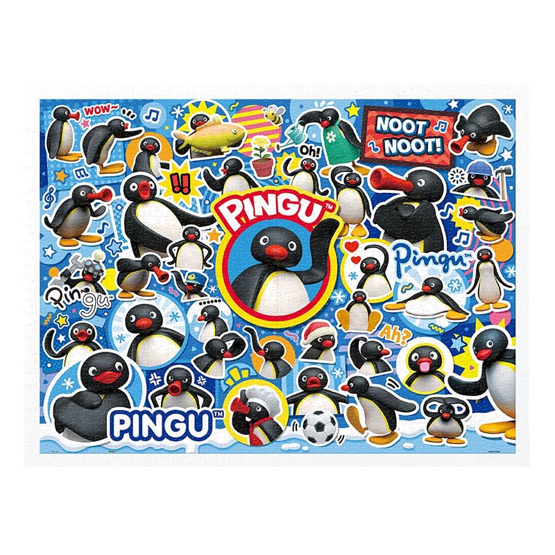 3djp/Pintoo-1200pcs Plastic Jigsaw Puzzles-So Many Penguins