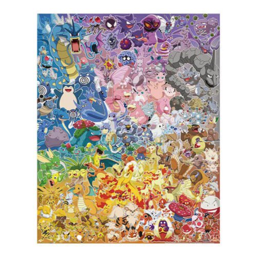 3djp/Pintoo-Plastic Jigsaw Puzzles 2000pcs-Pokémon Series-All Present