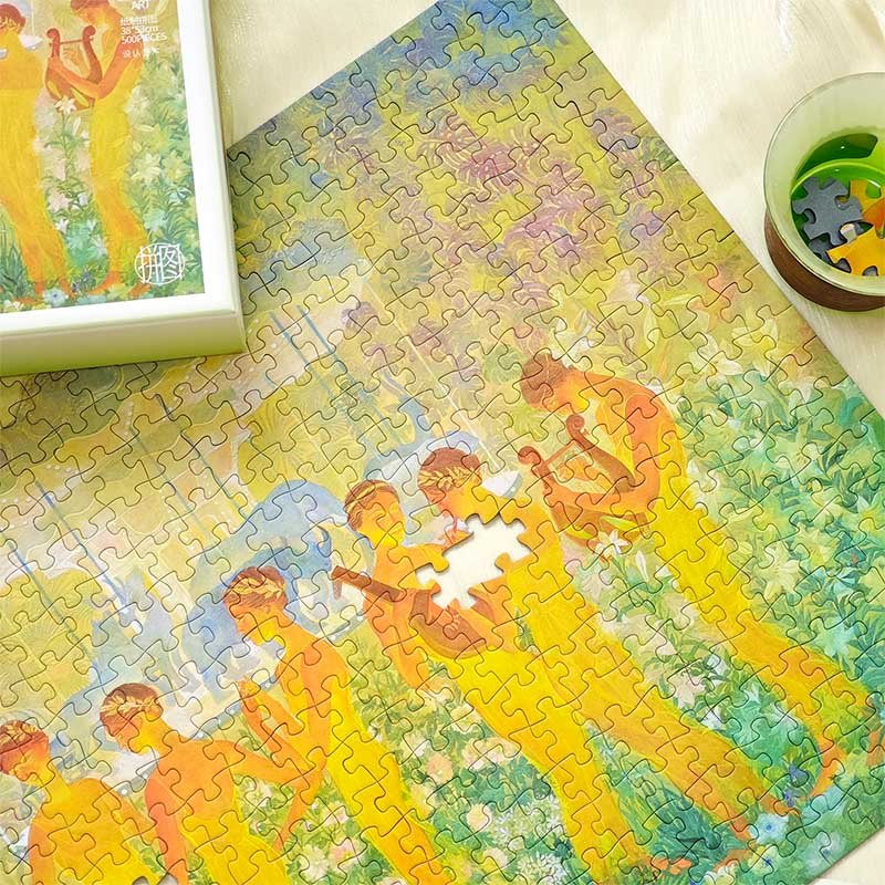 Seren Art-500pcs-Spring Arrives in Silence (1) Seren Art-500 Piece Puzzle-Spring Arrives in Silence