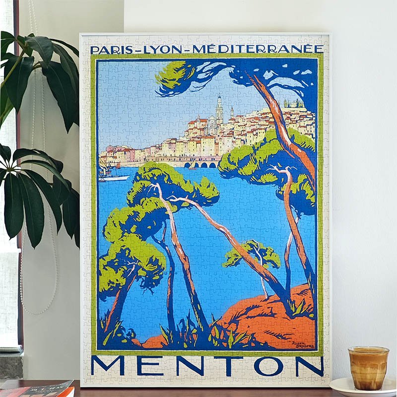 Seren Art-Menton (2) Seren Art-1000pcs Vintage Poster Series Puzzle-Menton