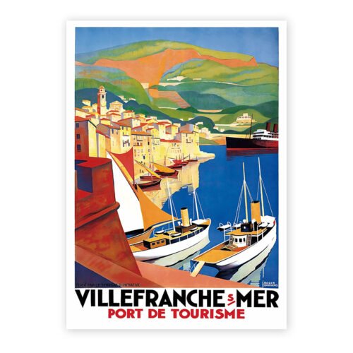 Seren Art-1000pcs Vintage Poster Series Puzzle-Villefranche-sur-mer