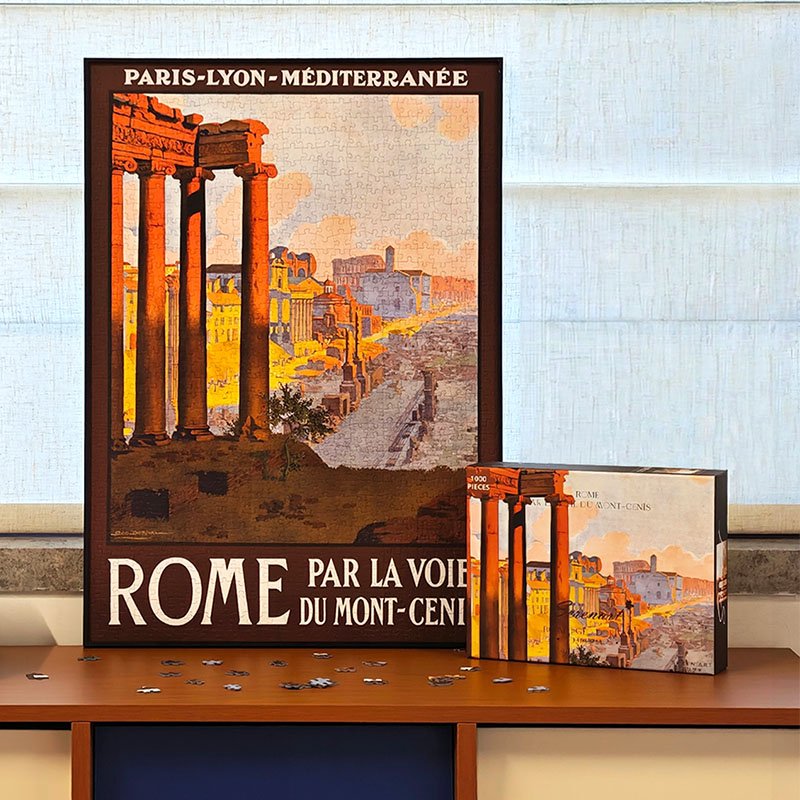 Seren Art-Rome (2) Seren Art-1000pcs Vintage Poster Series Puzzle-Rome