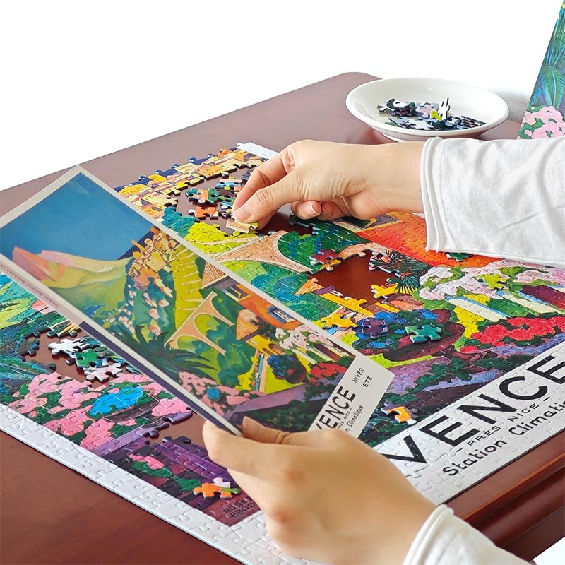 Seren Art-Vintage Poster Series-Vence (2) Seren Art-1000pcs Vintage Poster Series Puzzle-Vence