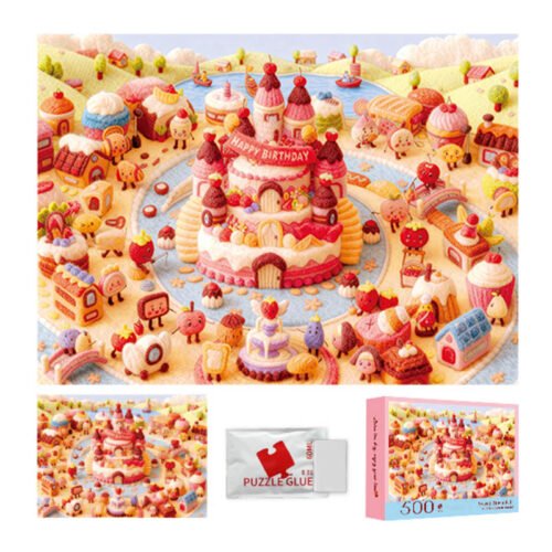 Dream Friends-500 Jigsaw Puzzle-Sweet Town Fair