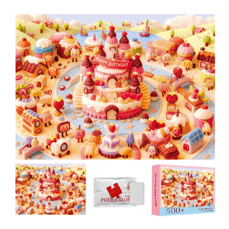 Dream Friends-500 Jigsaw Puzzle-Sweet Town Fair