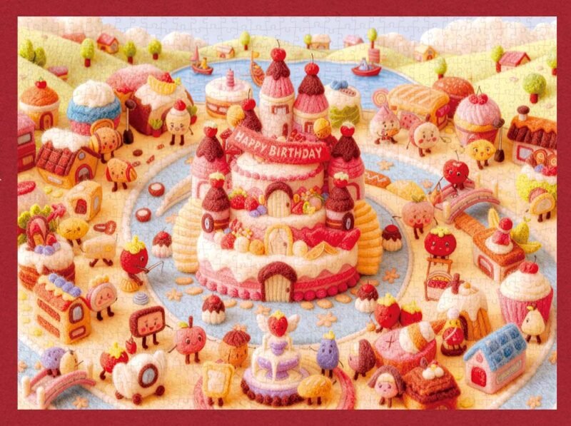 Dream Friends-500 Jigsaw Puzzle-Sweet Town Fair