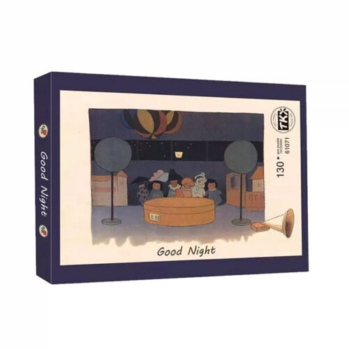 TKX-Good Night TKX-130pcs Irregular Cut Jigsaw Puzzle-Good Night