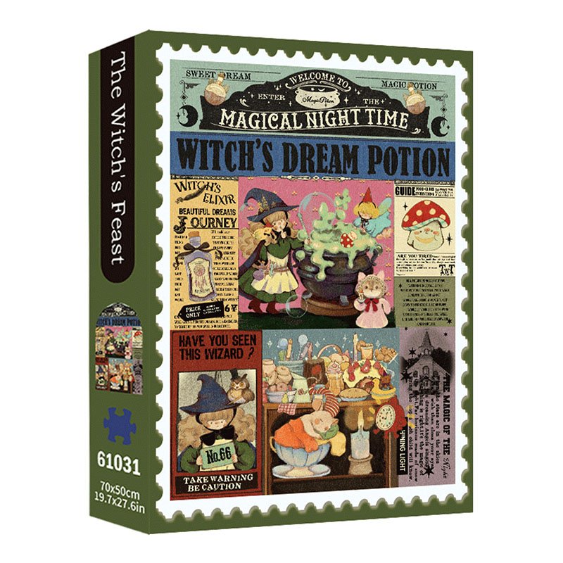 TKX Puzzle-The Witchs Feast TKX-1000pcs Jigsaw Puzzle-The Witch's Feast