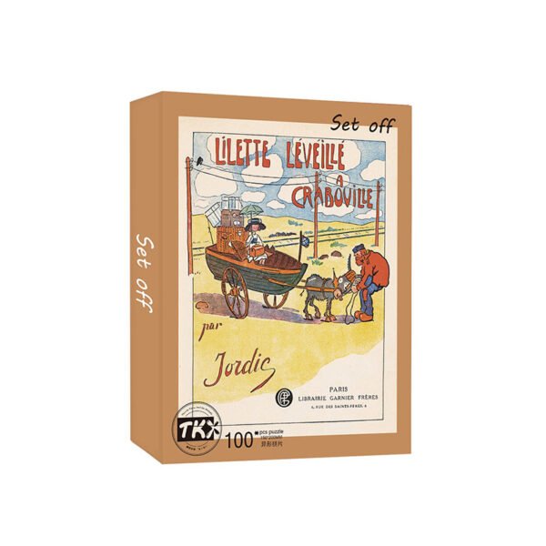 TKX-100pcs Irregular Cut Jigsaw Puzzle-Happy Holiday Series-Set Off