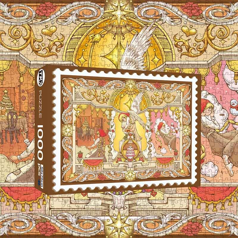 TKX-1000pcs Jigsaw Puzzle-The Little Match Girl(Gold Foil)