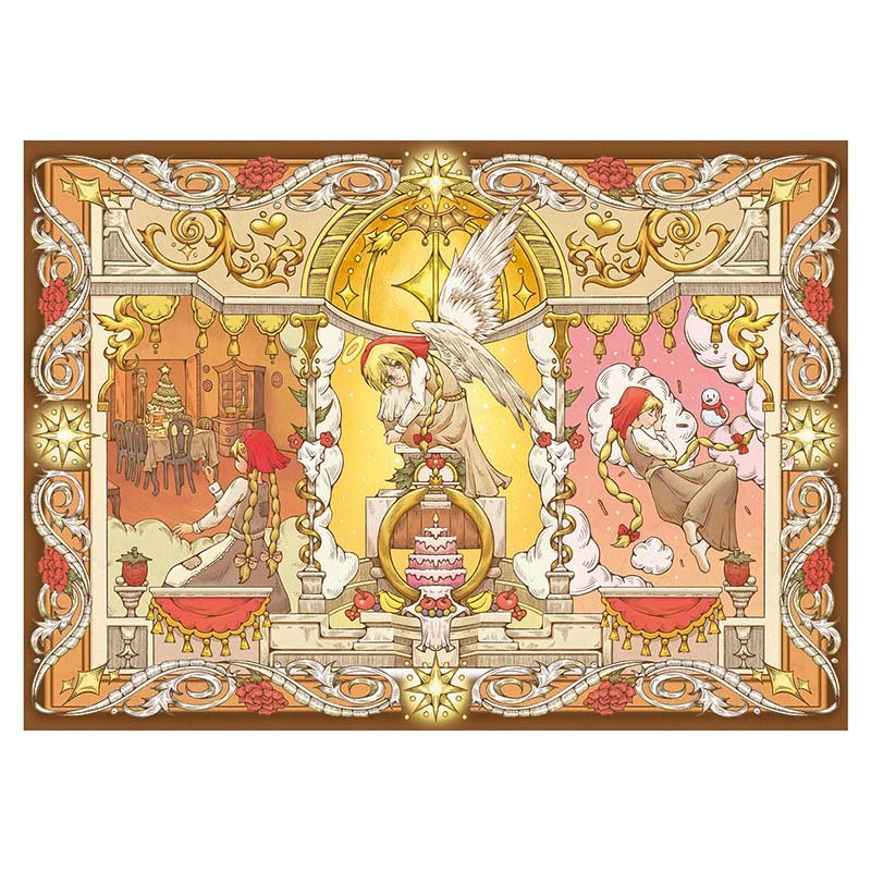 TKX-1000pcs Jigsaw Puzzle-The Little Match Girl(Gold Foil)