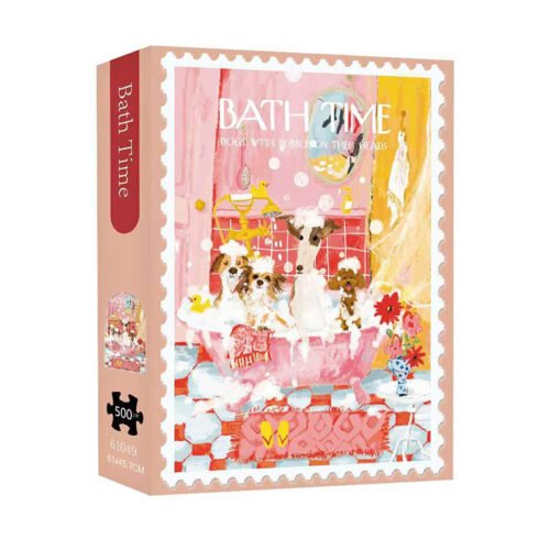 TXK Puzzle-Bath Time (1) TKX-500pcs Irregular Cut Jigsaw Puzzle-Bath Time