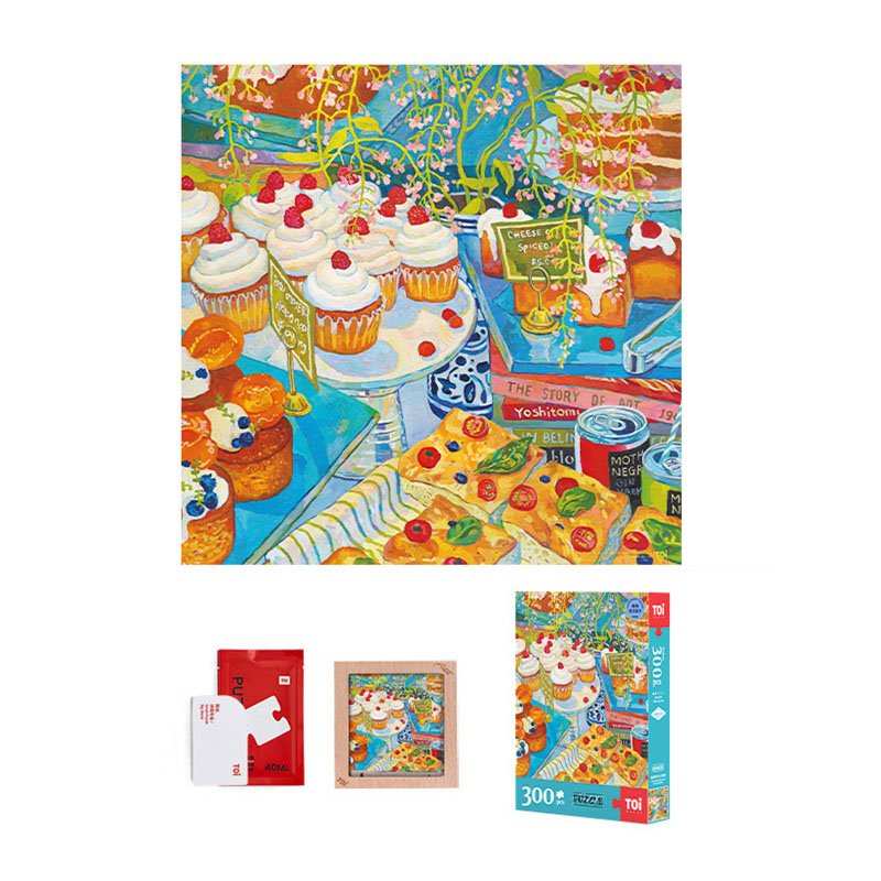 Toi-300pcs Jigsaw Puzzle-Drooping Jasmine and Little Cake