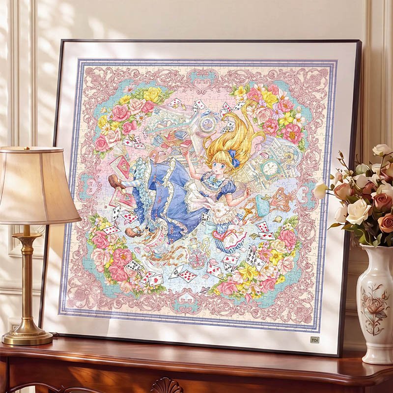 Toi-Alice Dreamland Adventures (1) Toi-1024pcs Jigsaw Puzzle-Alice’s Dreamland Adventures