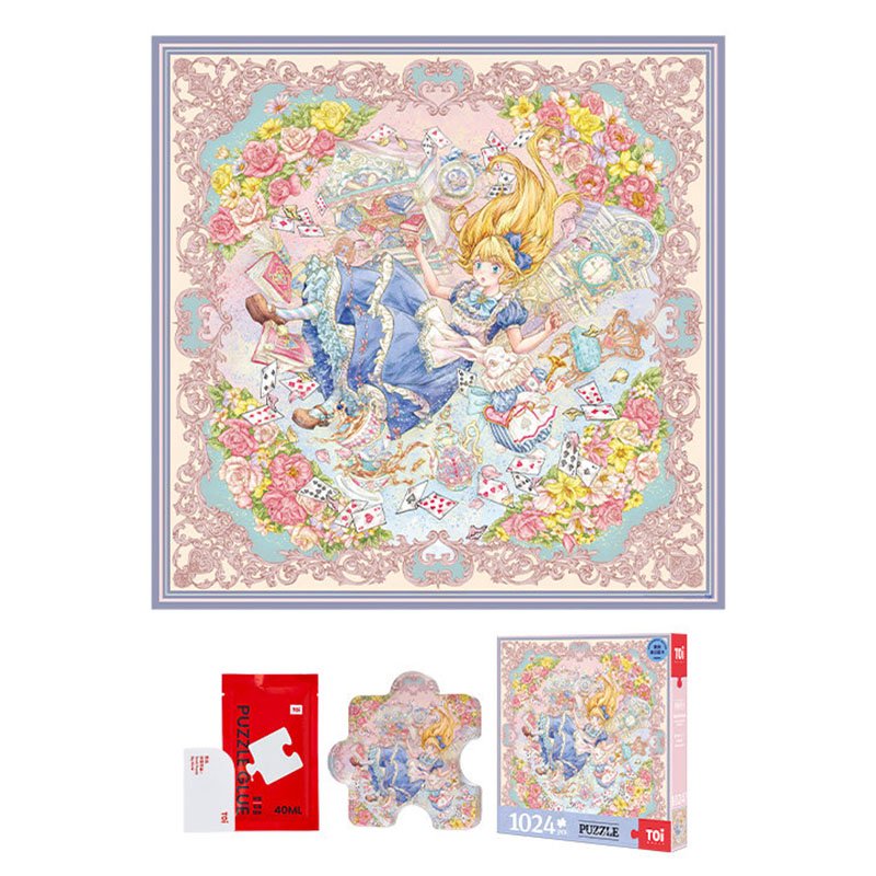 Toi-Alice Dreamland Adventures (2) Toi-1024pcs Jigsaw Puzzle-Alice’s Dreamland Adventures