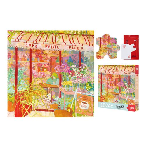 Toi-Cafe Petite Fleur Toi-1024pcs Jigsaw Puzzle-Cafe Petite Fleur