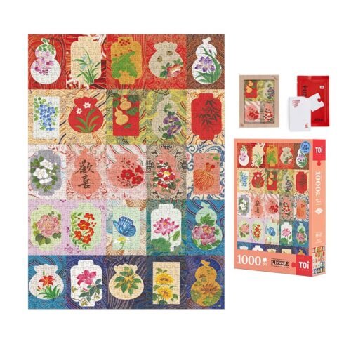 Toi-1000pcs Jigsaw Puzzle-Letters on Brocade