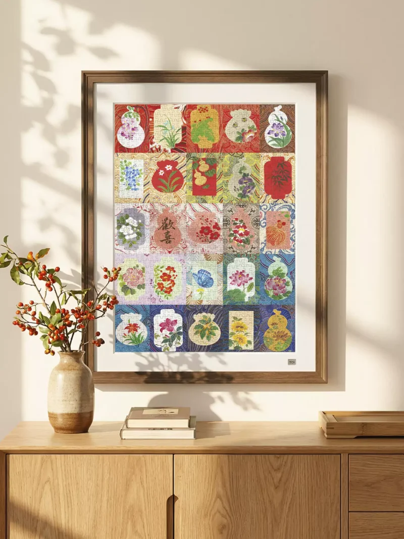Toi-1000pcs Jigsaw Puzzle-Letters on Brocade