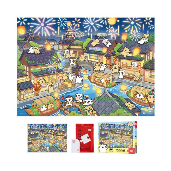Toi-1000pcs Jigsaw Puzzle-Maltese Romantic Fireworks