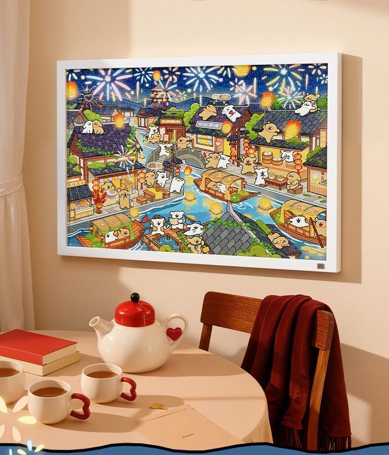 Toi-1000pcs Jigsaw Puzzle-Maltese Romantic Fireworks
