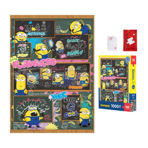 Toi-1000pcs Jigsaw Puzzle-Minions-Doodle Time